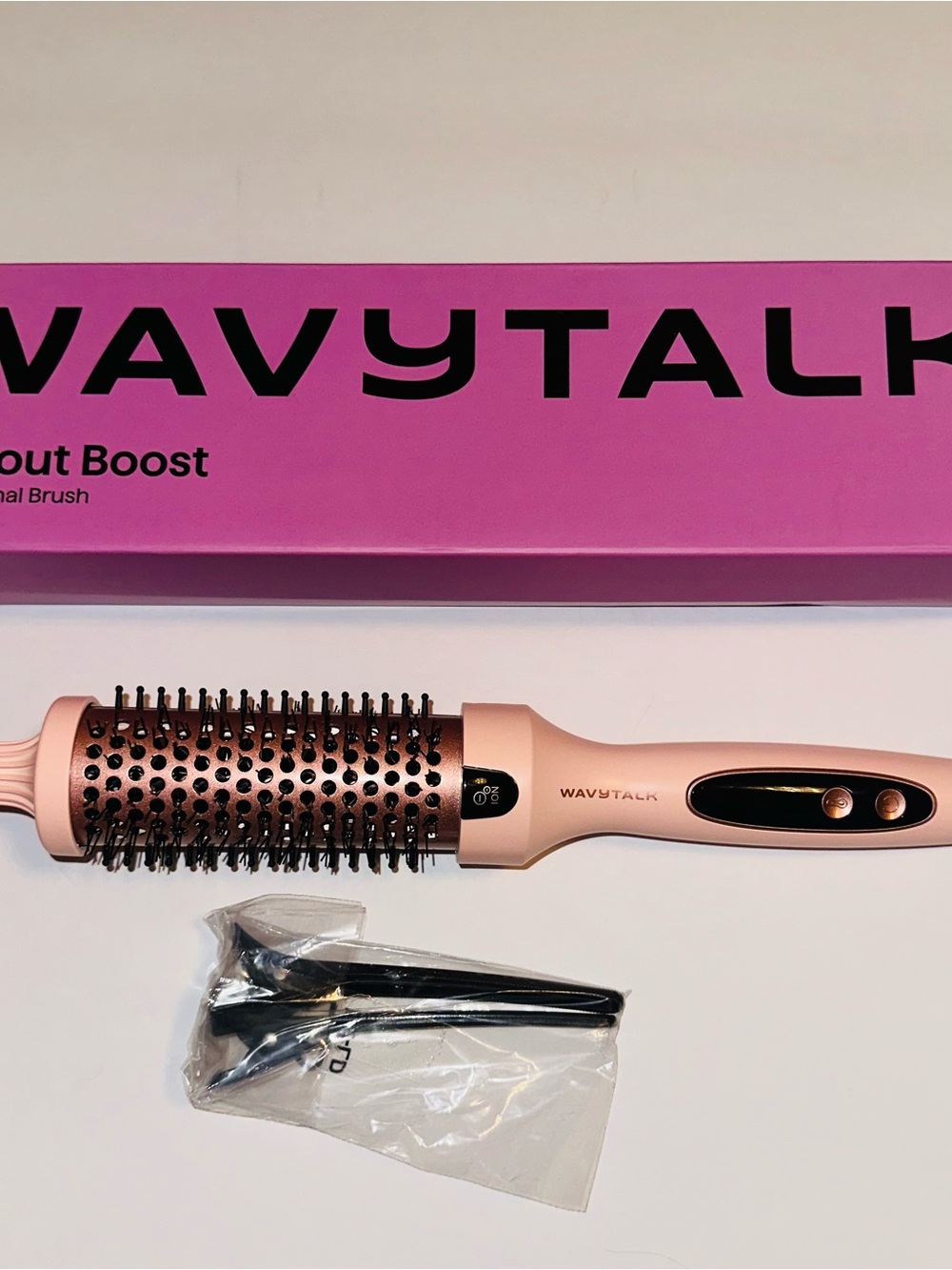 Pink Wavytalk Thermal Brush Blowout Boost 1.5″ - Picture 3 of 4